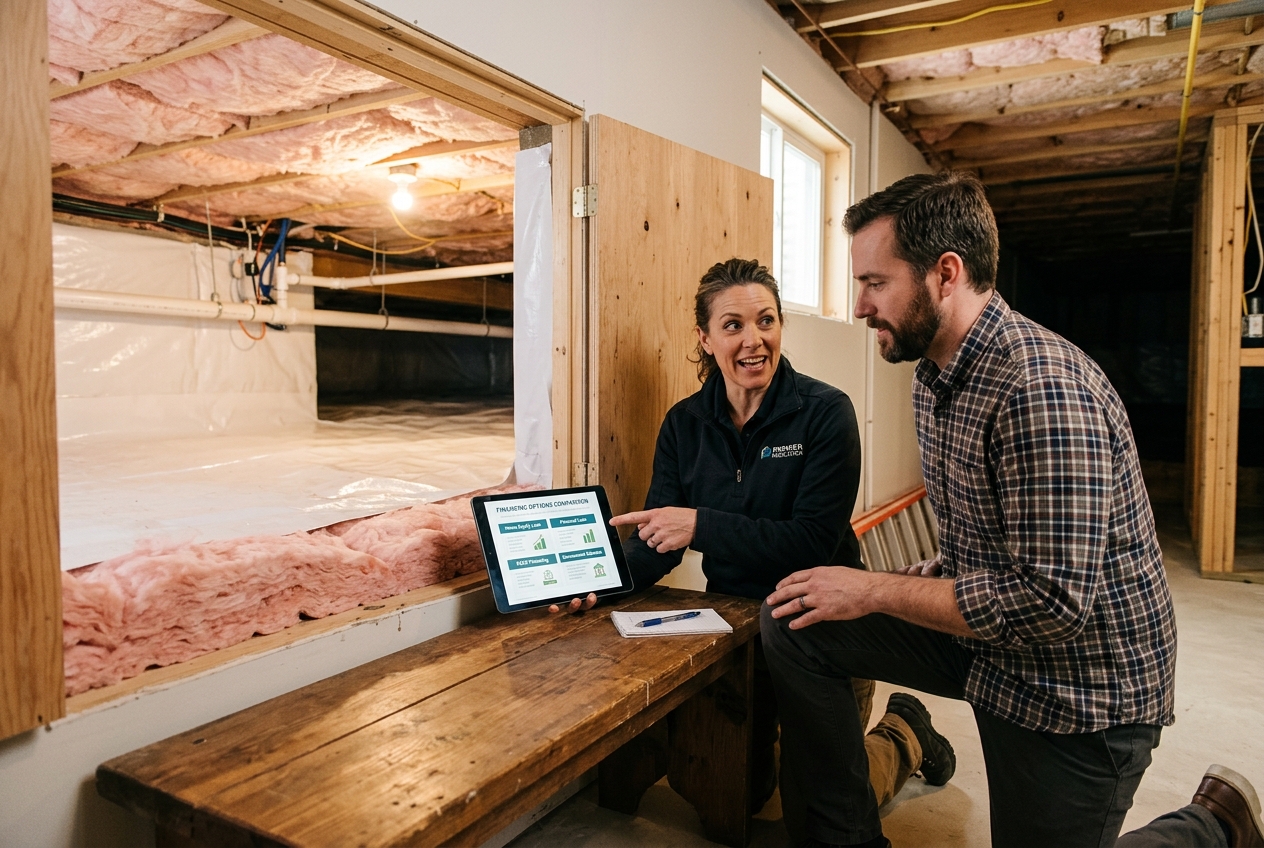 Crawl Space Insulation Cost: Financing Options Compared