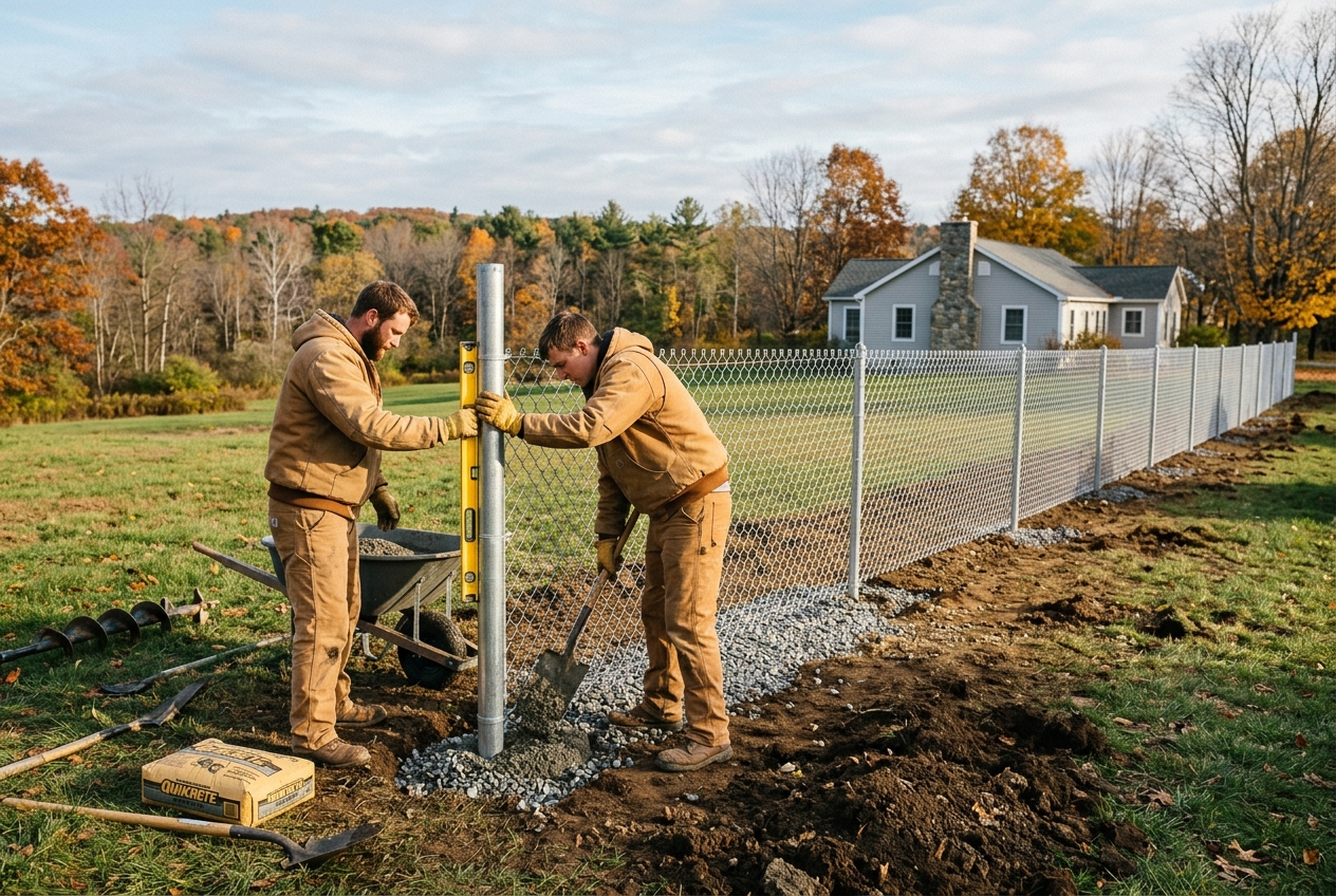 Frost Fence Cost: Preventing Frost Heave for Durable Chain Link Fences