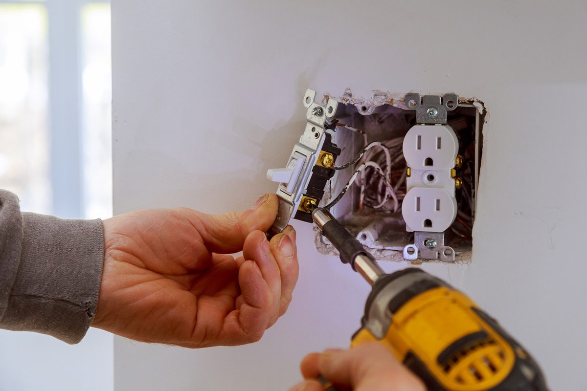 Professional Installing a Power Switch